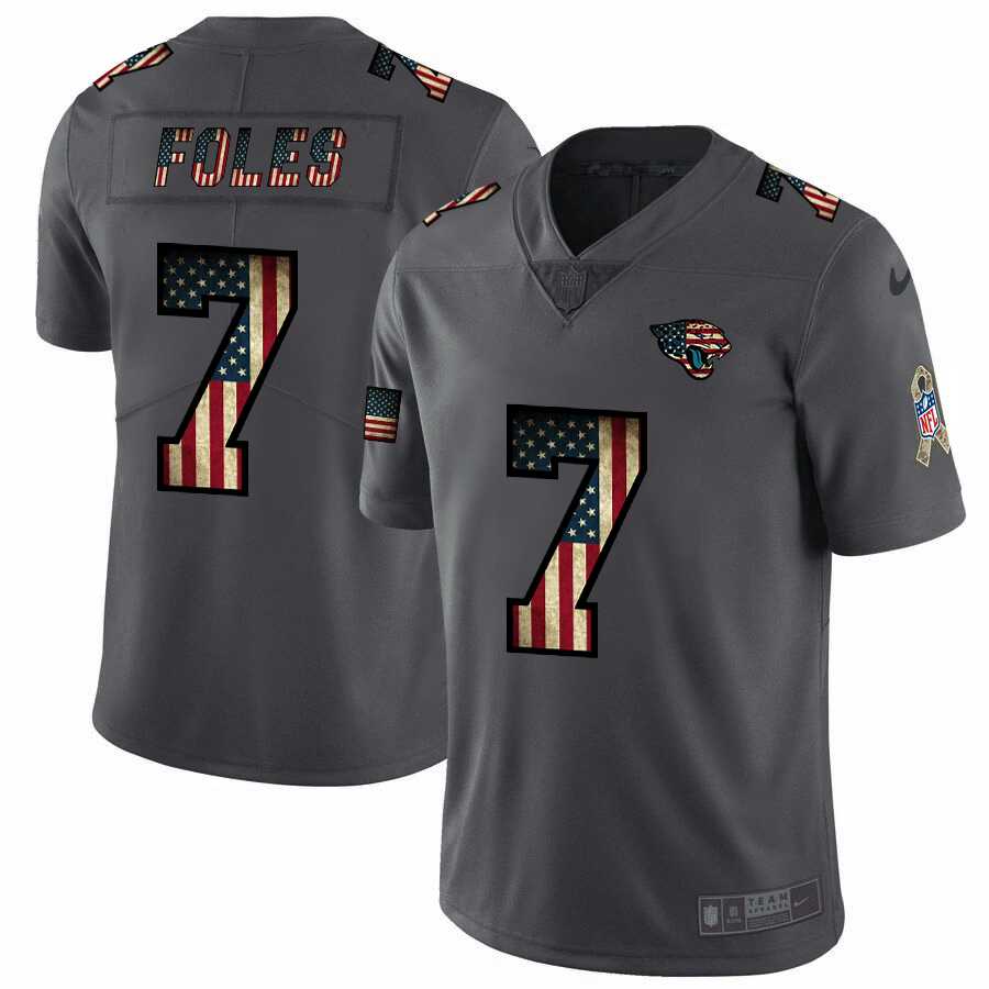 Nike Jaguars 7 Nick Foles 2019 Salute To Service USA Flag Fashion Limited Jersey Dyin,We sell and wholesale Nike Jaguars 7 Nick Foles 2019 Salute To Service USA Flag Fashion Limited Jersey Dyin on line form chian!